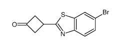 3-(6-bromobenzothiazol-2-yl)cyclobutanone Structure