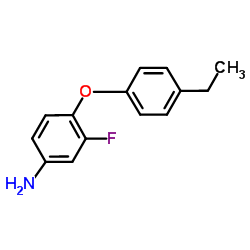 4-(4-Ethylphenoxy)-3-fluoroaniline Structure
