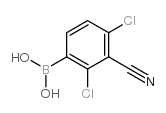2.4-二氯-3-氰基苯硼酸结构式