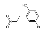 4-bromo-2-(2-nitroethyl)phenol结构式