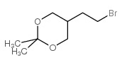 5-(2-溴乙基)-2,2-二甲基-1,3-二恶烷结构式