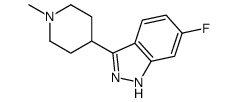 1H-INDAZOLE, 6-FLUORO-3-(1-METHYL-4-PIPERIDINYL)- Structure