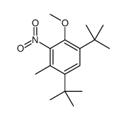 1,5-ditert-butyl-2-methoxy-4-methyl-3-nitrobenzene Structure