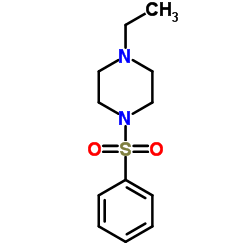 1-乙基-4-(苯磺酰)哌嗪结构式