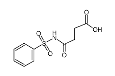 SUCCINIC ACID-MONO-N-PHENYLSULFONYLAMIDE Structure