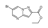 6-溴吡唑并[1,5-A]嘧啶-2-羧酸乙酯结构式