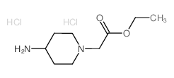 Ethyl 2-(4-aminopiperidin-1-yl)acetate dihydrochloride Structure