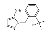 2-(2-TRIFLUOROMETHYL-BENZYL)-2H-PYRAZOL-3-YLAMINE Structure