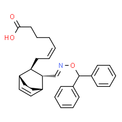 (Z)-7-[(1α,4α)-3α-[[(Diphenylmethoxy)imino]methyl]bicyclo[2.2.2]oct-5-en-2β-yl]-5-heptenoic acid picture