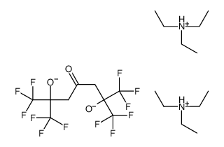 4-HEPTANONE, 2,6-BIS(TRIFLUOROMETHYL)-2,6-DIHYDROXY-1,1,1,7,7,7-HEXAFL UORO-, BIS Structure