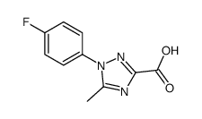 1-(4-fluorophenyl)-5-methyl-1,2,4-triazole-3-carboxylic acid Structure