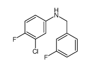3-Chloro-4-fluoro-N-(3-fluorobenzyl)aniline Structure