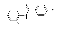4-chloro-N-(2-iodophenyl)benzothioamide结构式