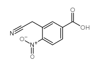 5-羧基-2-硝基苯乙腈结构式