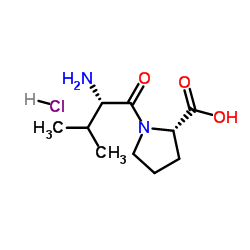 L-缬氨酰-L-脯氨酸盐酸盐结构式