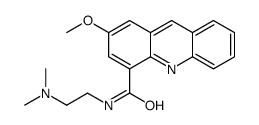 N-[2-(dimethylamino)ethyl]-2-methoxyacridine-4-carboxamide结构式