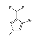 4-溴-3-二氟甲基-1-甲基吡唑结构式