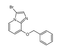 3-溴-8-苄氧基咪唑并[1,2-A]吡啶结构式