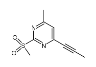 2-methanesulfonyl-4-methyl-6-(1-propynyl)pyrimidine Structure