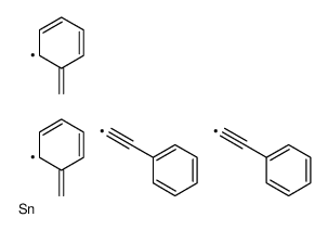 dibenzyl-bis(2-phenylethynyl)stannane结构式