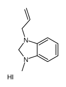 1-methyl-3-prop-2-enyl-1,2-dihydrobenzimidazol-1-ium,iodide Structure