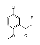 Ethanone, 1-(5-chloro-2-methoxyphenyl)-2-fluoro- (9CI) Structure