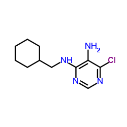 6-Chloro-N4-cyclohexylmethyl-pyrimidine-4,5-diamine结构式