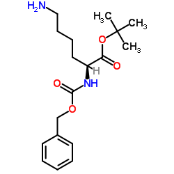 N2-[(苯基甲氧基)羰基]-L-赖氨酸叔丁基酯结构式