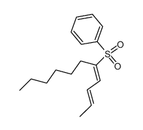 EE-<(2-butene 1-ylidene heptyl)sulfonyl>benzene Structure