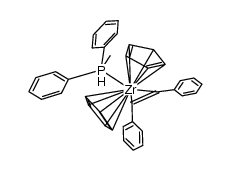 (η5-Cp)2(PMePh2)zirconacyclopropene Structure