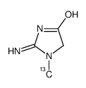 肌酸酐-(甲基-13C)结构式