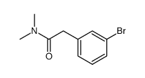 2-(3-bromophenyl)-N,N-dimethyl acetamide结构式