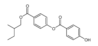 [4-(2-methylbutoxycarbonyl)phenyl] 4-hydroxybenzoate结构式