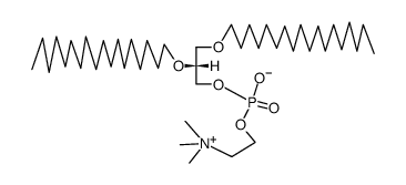 1,2-di-O-octadecyl-sn-glycero-3-phosphocholine结构式