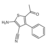5-acetyl-2-amino-4-phenylthiophene-3-carbonitrile Structure