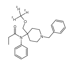 N-(1-benzyl-4-(d3-methoxymethyl)piperidin-4-yl)-N-phenylpropionamide结构式