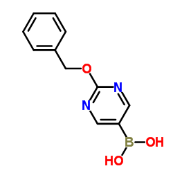 [2-(Benzyloxy)-5-pyrimidinyl]boronic acid Structure