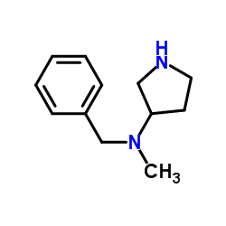 N-Benzyl-N-methyl-3-pyrrolidinamine结构式