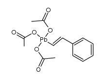 (E)-styryl-lead triacetate Structure