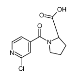 N-(2-氯吡啶-4-羰基)-l-脯氨酸结构式