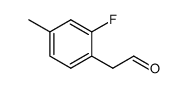 (2-fluoro-4-methylphenyl)acetaldehyde Structure