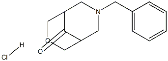 7-benzyl-3-oxa-7-azabicyclo[3.3.1]nonan-9-one hydrochloride Structure