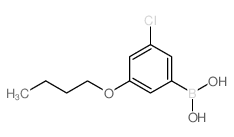 3-丁氧基-5-氯苯硼酸结构式