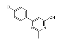 6-(4-氯苯基)-2-甲基嘧啶-4-醇结构式