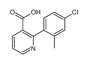 2-(4-chloro-2-methylphenyl)pyridine-3-carboxylic acid结构式
