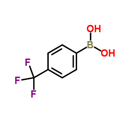 4-(三氟甲基)苯硼酸结构式