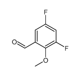3,5-Difluoro-2-methoxybenzaldehyde Structure