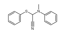 2-(N-methylanilino)-2-phenylsulfanylacetonitrile Structure