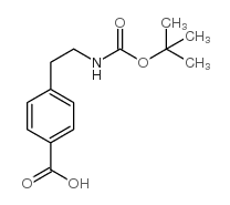 4-(2-BOC-氨基乙基)苯甲酸结构式