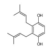 2,3-bis(3-methylbut-2-enyl)benzene-1,4-diol Structure